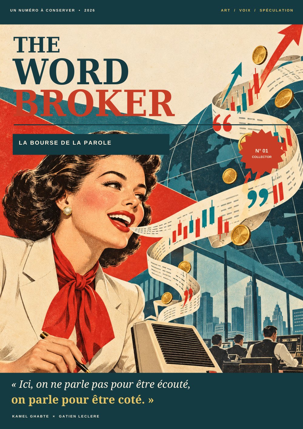 Magazine The Word Broker — Collector N°01, 2026