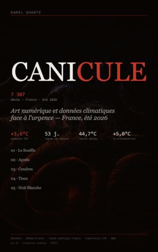 Couverture du livre CANICULE, Kamel Ghabte