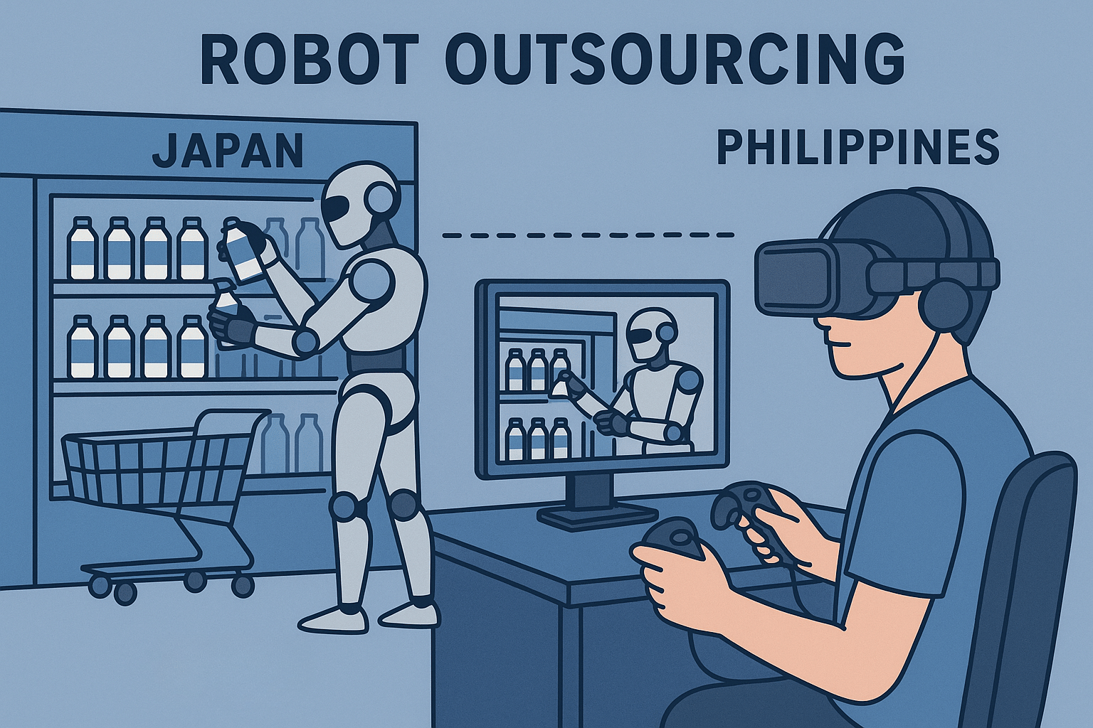 🤖 Robot-délocalisation : quand le Japon externalise ses employés… via des robots pilotés depuis les Philippines