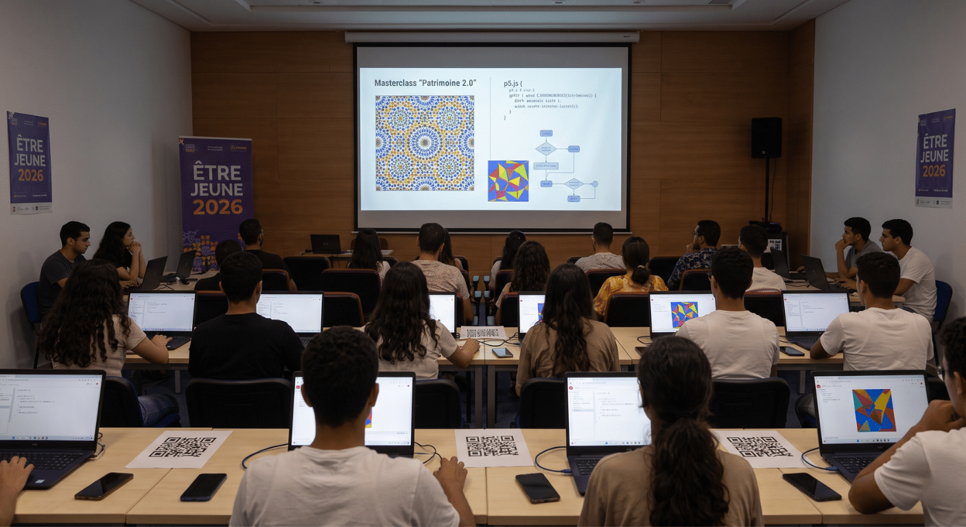 Quand le zellige devient code : retour sur la masterclass et le workshop « Patrimoine 2.0 » à Casablanca